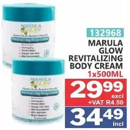 Arrow Cash And Carry MARULA GLOW REVITALIZING BODY CREAM offer