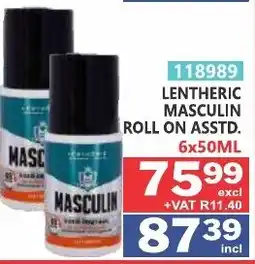 Arrow Cash And Carry Lentheric Masculin Roll offer