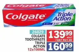 Arrow Cash And Carry Colgate Toothpaste Triple Action offer