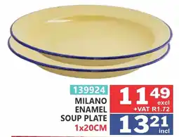 Arrow Cash And Carry Milano Enamel Soup Plate offer