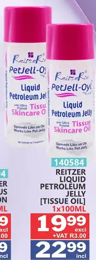 Arrow Cash And Carry Reitzer's PetJell-Oyl Liquid Petroleum Jelly [Tissue Oil] offer