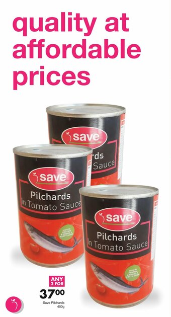 Save Save Pilchards 400g offer