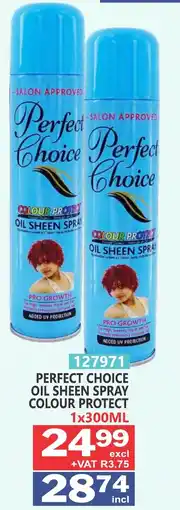Arrow Cash And Carry Perfect Choice Oil Sheen Spray Colour Protect offer