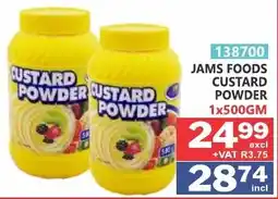 Arrow Cash And Carry JAMS FOODS CUSTARD POWDER offer