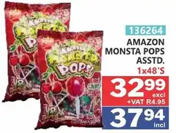 Arrow Cash And Carry Amazon Monsta Pops Assorted offer