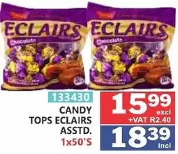 Arrow Cash And Carry CANDY TOPS ECLAIRS offer