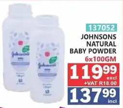 Arrow Cash And Carry JOHNSONS NATURAL BABY POWDER offer