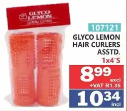 Arrow Cash And Carry GLYCO LEMON HAIR CURLERS offer