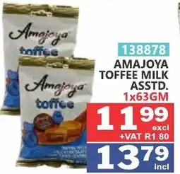 Arrow Cash And Carry Amajoya Toffee Milk Assorted offer