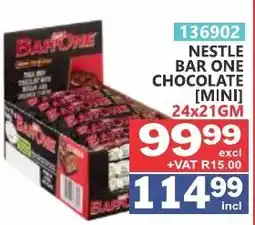 Arrow Cash And Carry Nestle Bar One Chocolate [Mini] offer