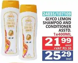 Arrow Cash And Carry Glyco Lemon Shampoo and Conditioner offer