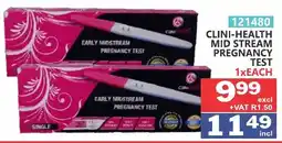 Arrow Cash And Carry CLINI-HEALTH MID STREAM PREGNANCY TEST offer