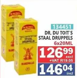 Arrow Cash And Carry DR. DU TOIT'S STAAL DRUPPELS offer