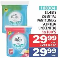 Arrow Cash And Carry Lil-Lets Essential Pantyliners offer