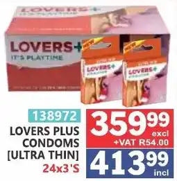 Arrow Cash And Carry LOVERS PLUS CONDOMS [ULTRA THIN] offer