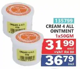 Arrow Cash And Carry CREAM 4 ALL OINTMENT offer