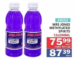 Arrow Cash And Carry MRS JONES METHYLATED SPIRITS offer