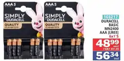 Arrow Cash And Carry Duracell Basic AAA offer