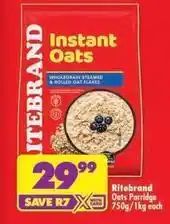 Shoprite Ritebrand - instant oats offer