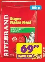 Shoprite Ritebrand - super maize meal offer