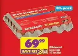 Shoprite Ritebrand - large eggs offer