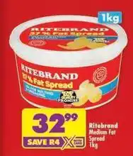 Shoprite Ritebrand - medium fat spread offer