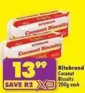 Shoprite Ritebrand - coconut biscuits offer