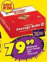 Shoprite Ritebrand - frozen sausage rolls offer