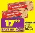 Shoprite Ritebrand - cream crackers offer