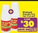 Shoprite Ritebrand - disposable party cups offer
