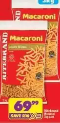 Shoprite Ritebrand - macaroni offer