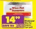 Shoprite Ritebrand - wire pot scourers offer