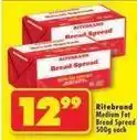 Shoprite Ritebrand - bread spread offer
