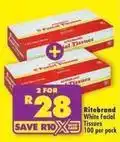 Shoprite Ritebrand - facial tissues offer
