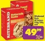 Shoprite Ritebrand - buttermilk rusks offer
