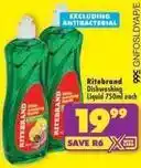 Shoprite Ritebrand - dishwashing liquid offer