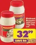 Shoprite Ritebrand - mayonnaise/salad cream offer