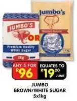 Shoprite Jumbo - brown/white sugar offer