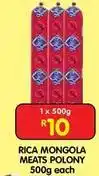 Shoprite Mongola meats polony offer