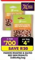 Shoprite Padkos roasted & salted red skin peanuts offer