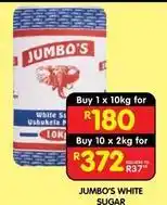 Shoprite Jumbo - white sugar offer