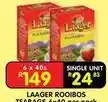 Shoprite Laager - rooibos teabags offer