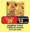 Shoprite Knorrox - stock cubes offer