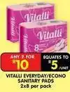 Shoprite Sanitary pads offer