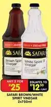 Shoprite Brown/white spirit vinegar offer