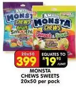 Shoprite Monsta chews sweets offer