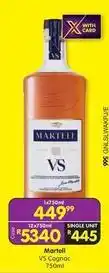 Shoprite Liquor Vs cognac 750ml offer