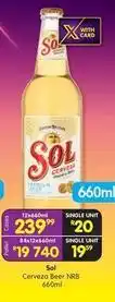 Shoprite Liquor Sol - cerveza beer nrb 660ml offer