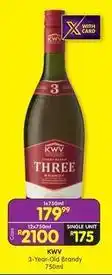 Shoprite Liquor Kwv - 3-year-old brandy offer