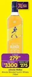 Shoprite Liquor Johnnie walker - blonde blended scotch whisky offer